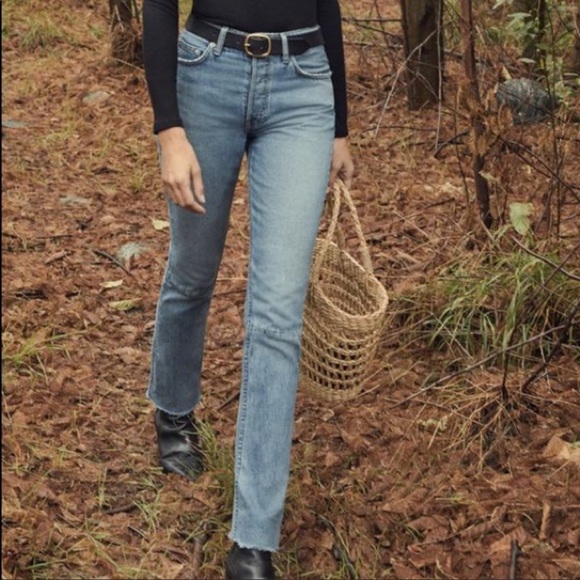 NWT Reformation Petite Brooke High Rise Straight Jean 27P - Picture 2 of 7